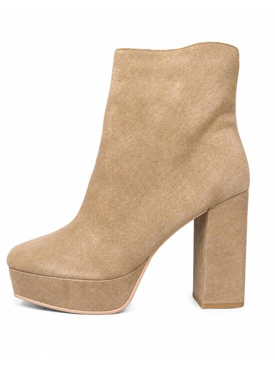 Lisa Vicky Shoes - NWB Lisa Vicky Cognac Split Suede Heeled Boots 9.5 M